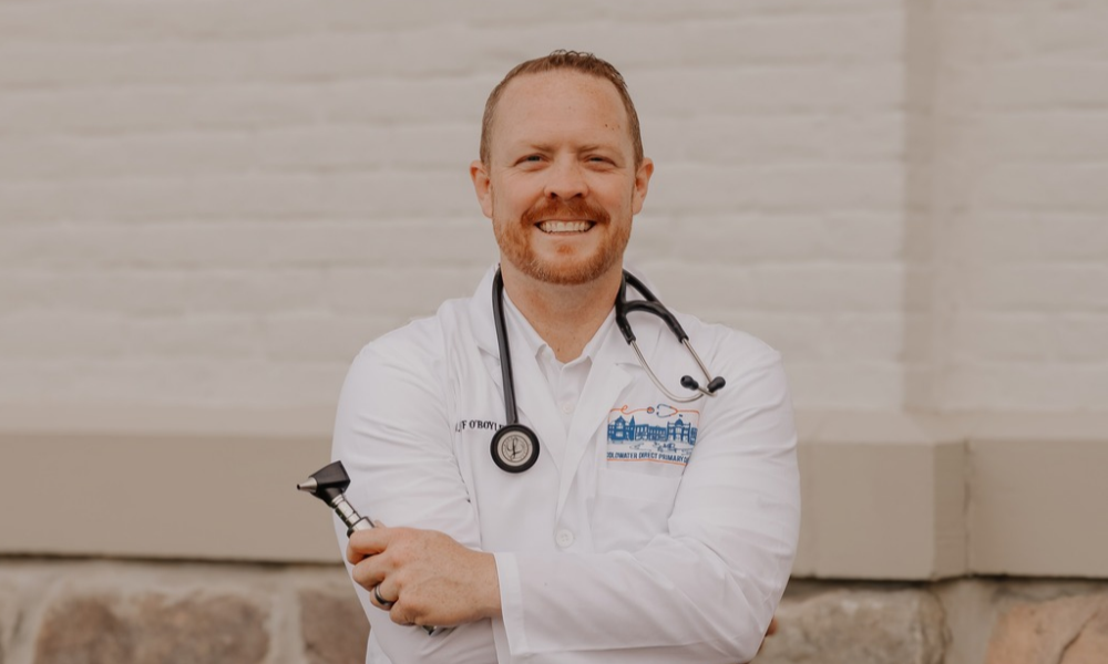 Headshot of Dr. O'Boyle of Coldwater Direct Primary Care