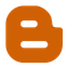 Blogger Orange Icon